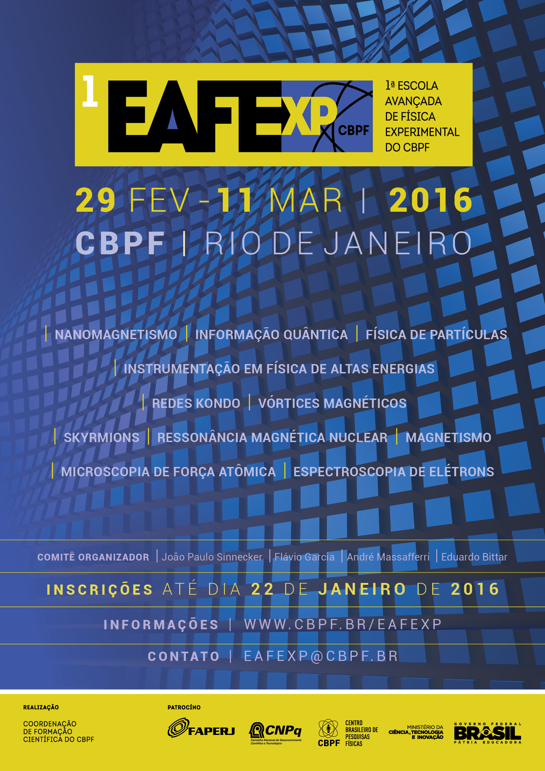 Cartaz da 1ª EAFExp, realizada em 2016