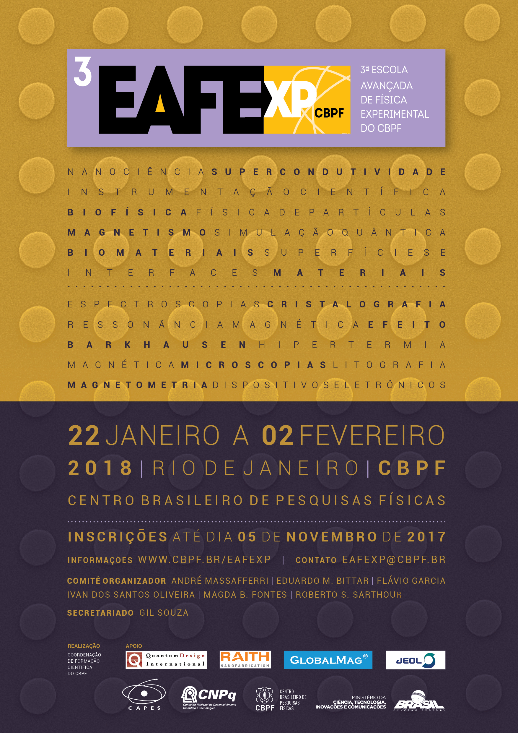 Cartaz da 3ª EAFExp, realizada em 2018